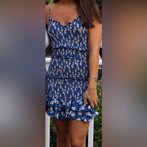 Blue Floral Dress